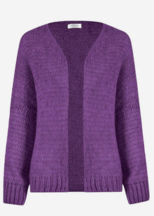 Oversize Cardigan - plum