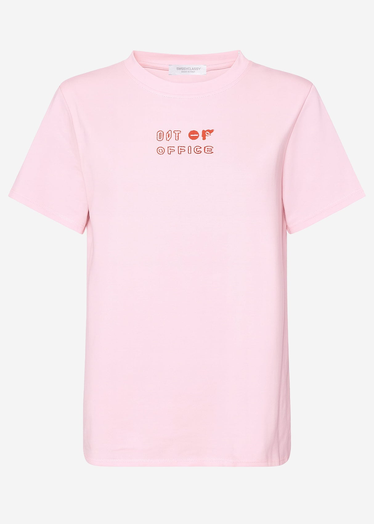 Oversize T -shirt with print - pink