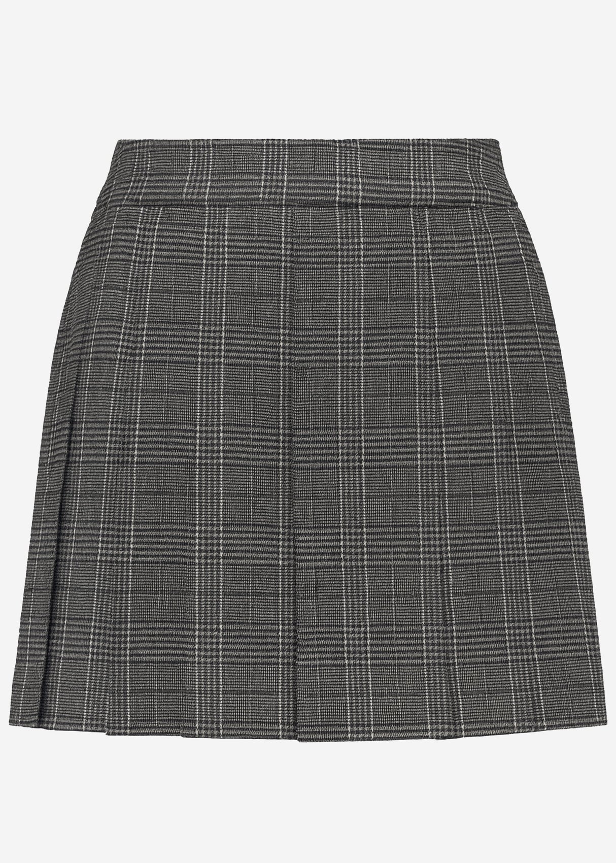 Mini Rock mit Falten - grau