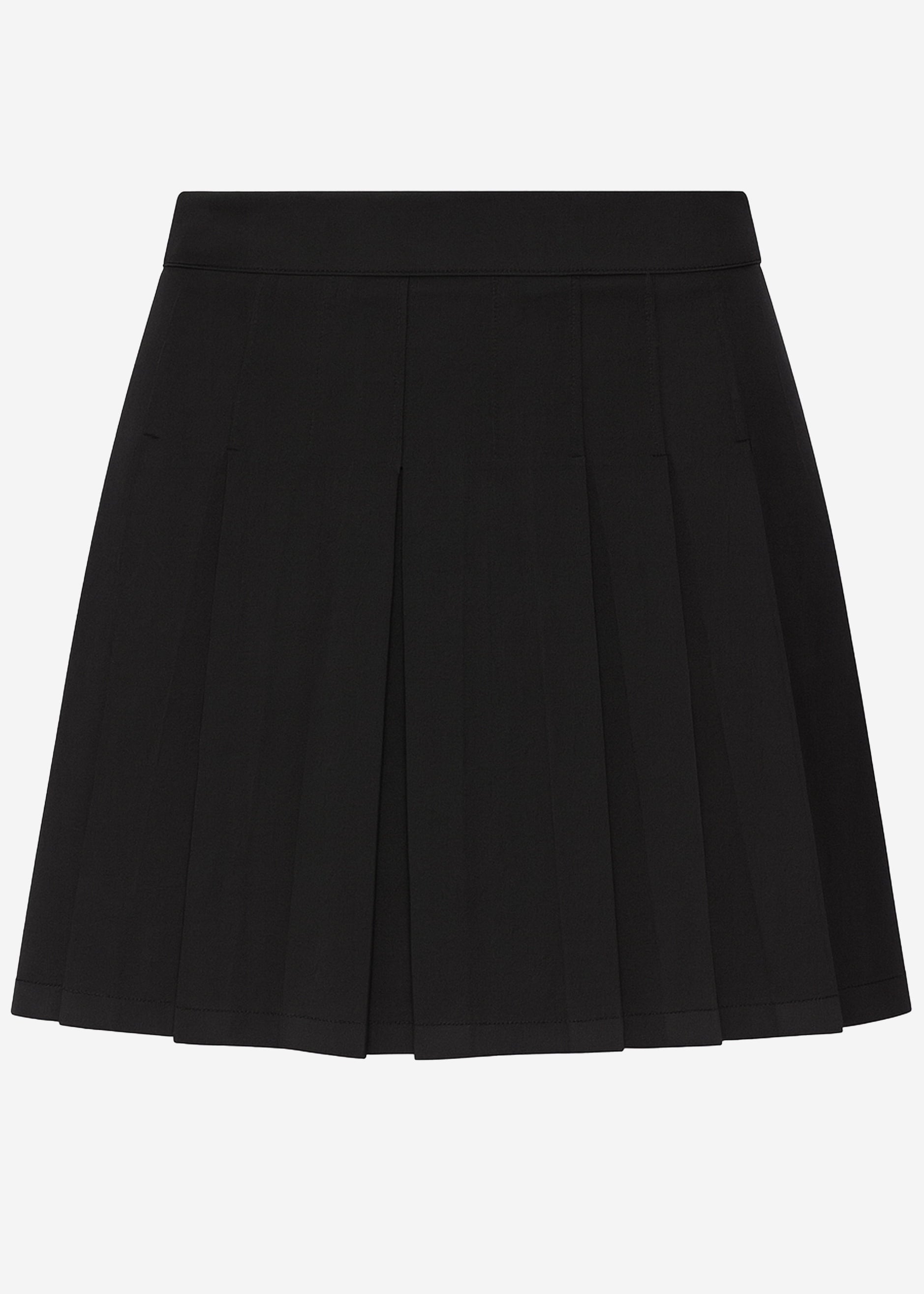 Mini skirt with pleats - black