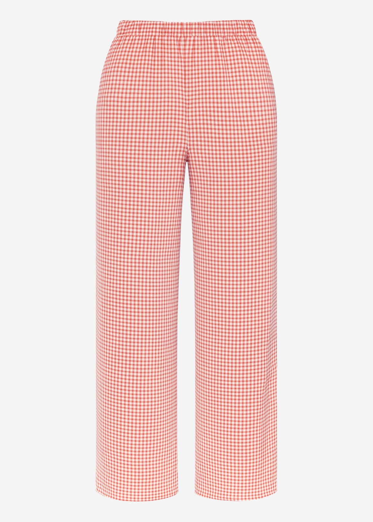 Hose mit Vichy-Print - rot
