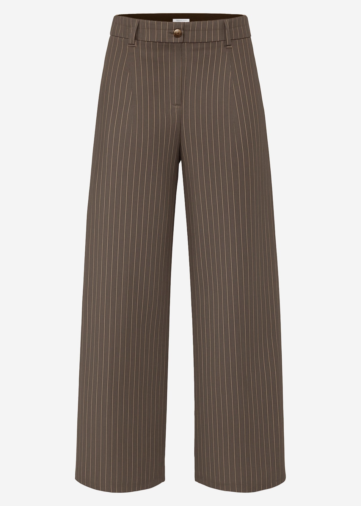 Casual suit pants with pinstripes - brown
