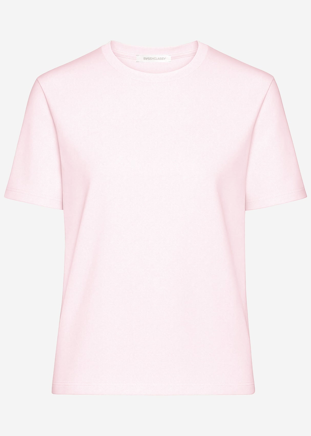 Rundhals T-Shirt - rosa