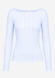 Pointelle Langarmshirt - flieder