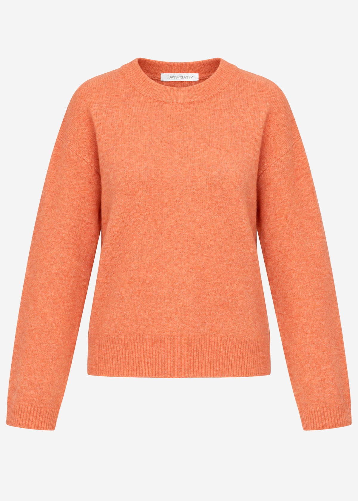 Classic crew neck jumper - orange
