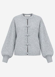 Cardigan with toggle fastening - grey