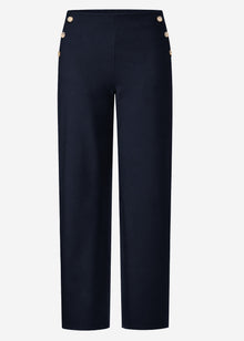 Hose mit Zierknöpfen - dunkelblau