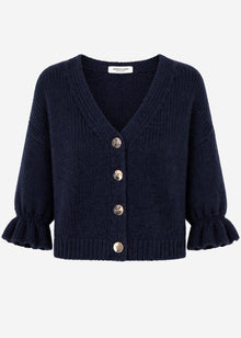 Strickjacke mit 3/4-Ärmeln - dunkelblau