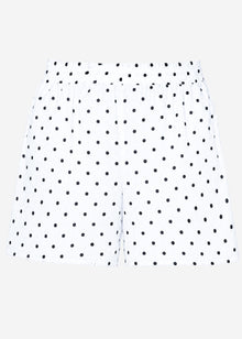 Musselin Shorts mit Punkten - weiß