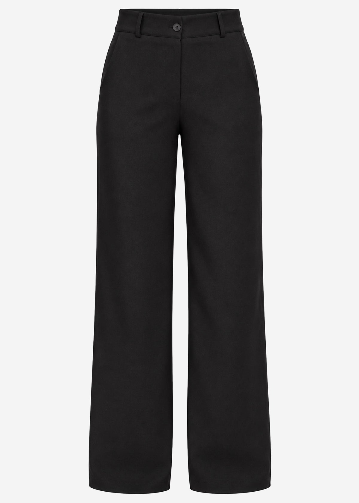 Suit trousers with straight leg - black