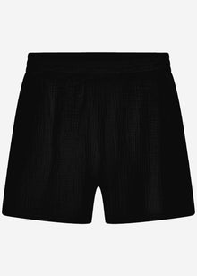 Muslin shorts - black