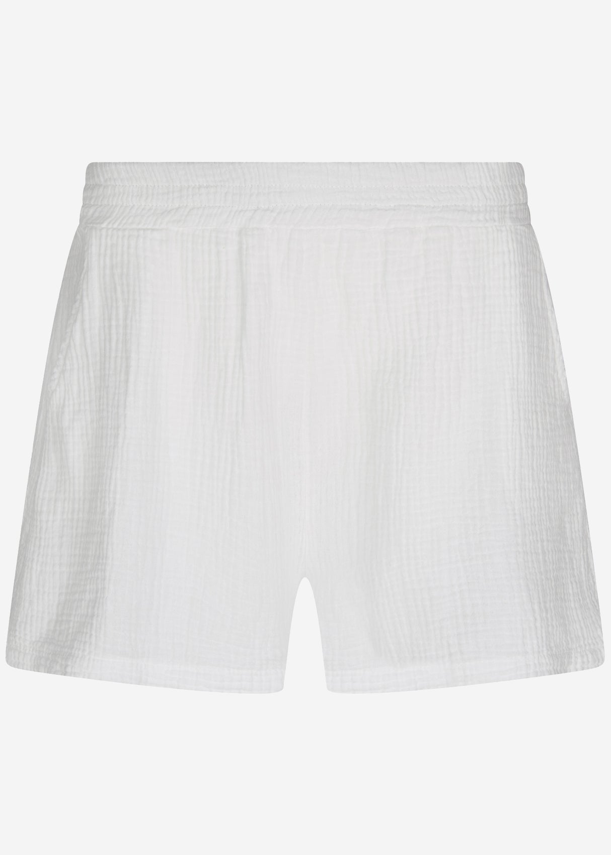 Musselin Shorts, weiß