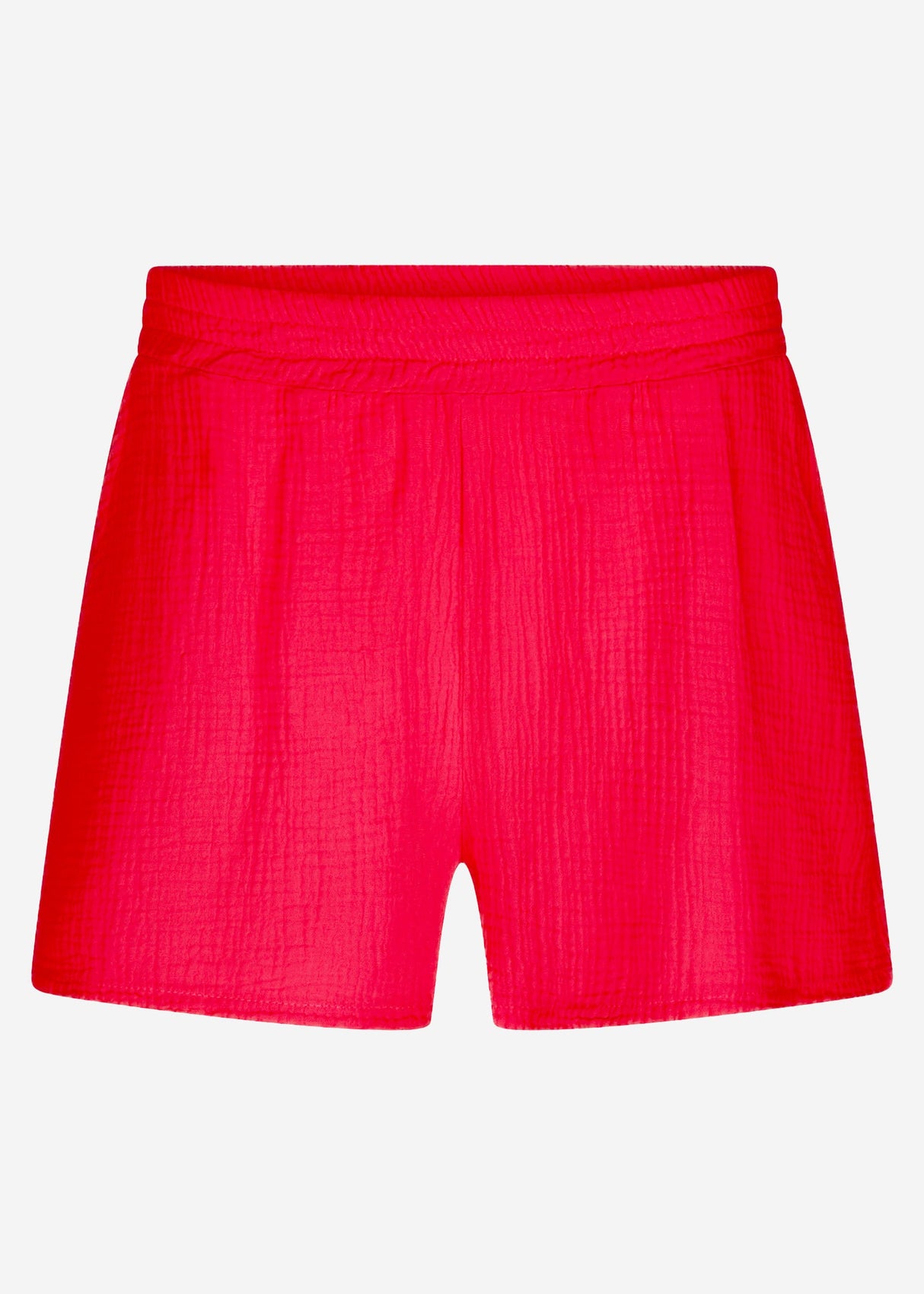 Musselin Shorts, himbeerrot