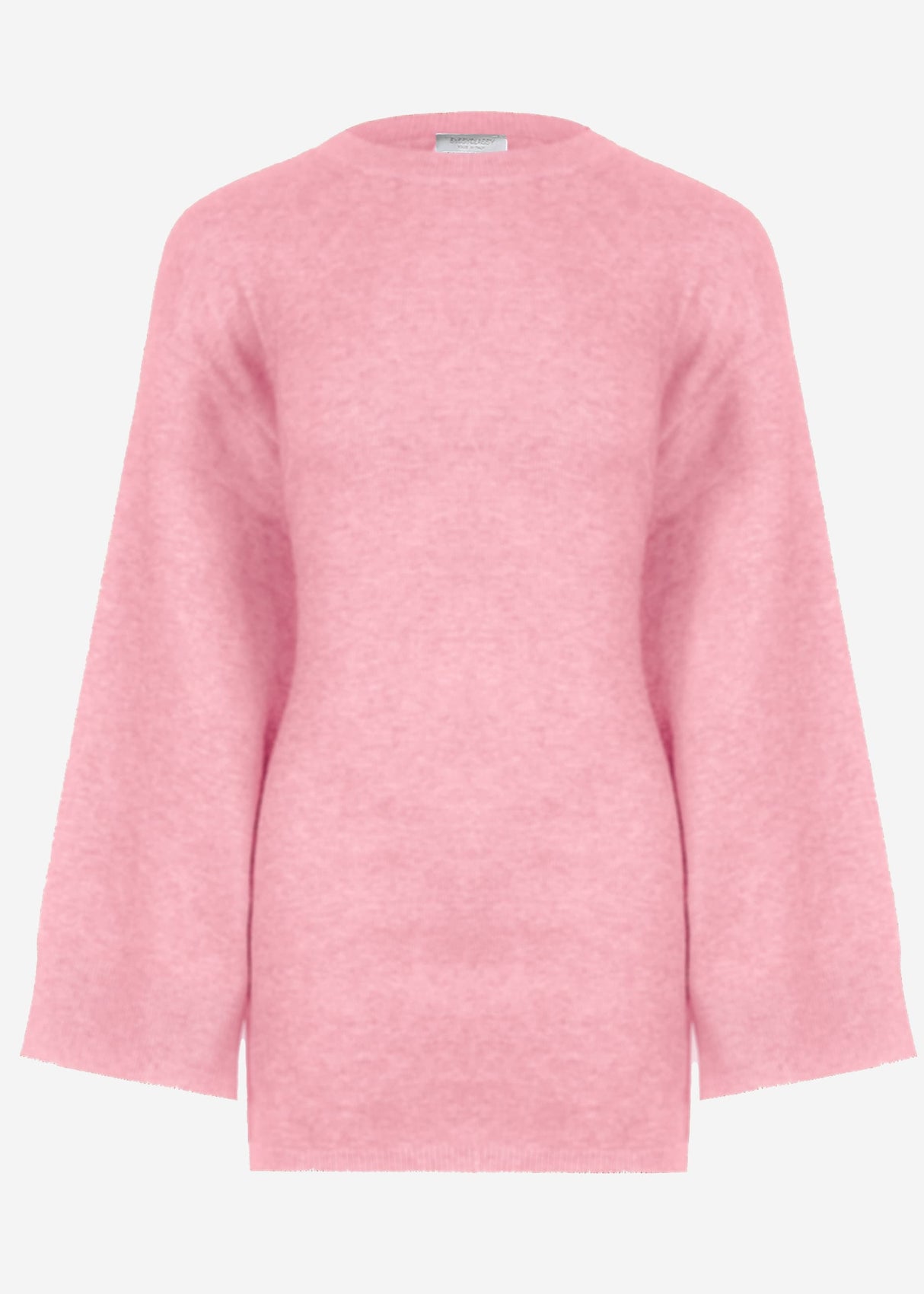 Oversize sweater with side slits - altrosa