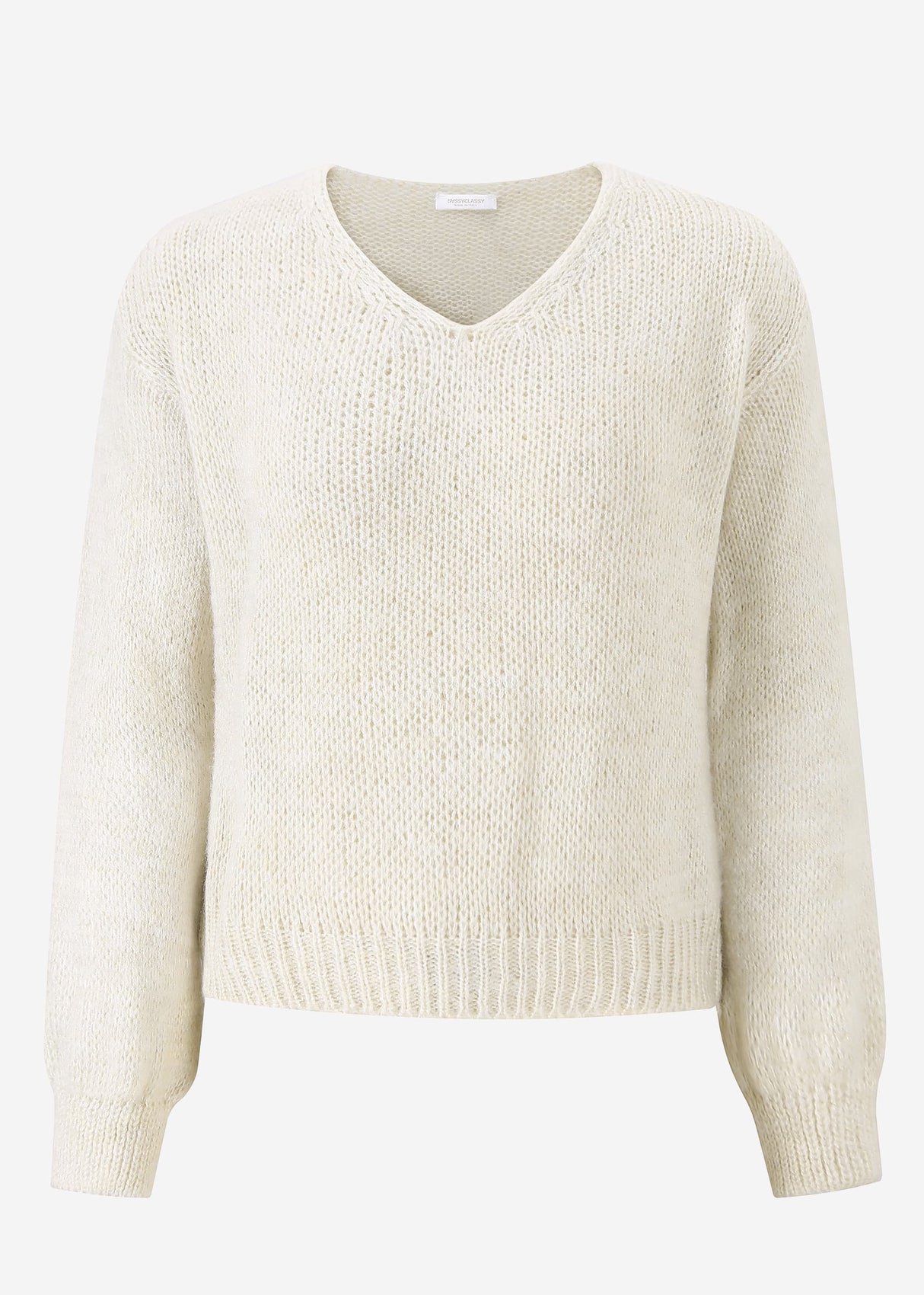 V-neck sweater - beige