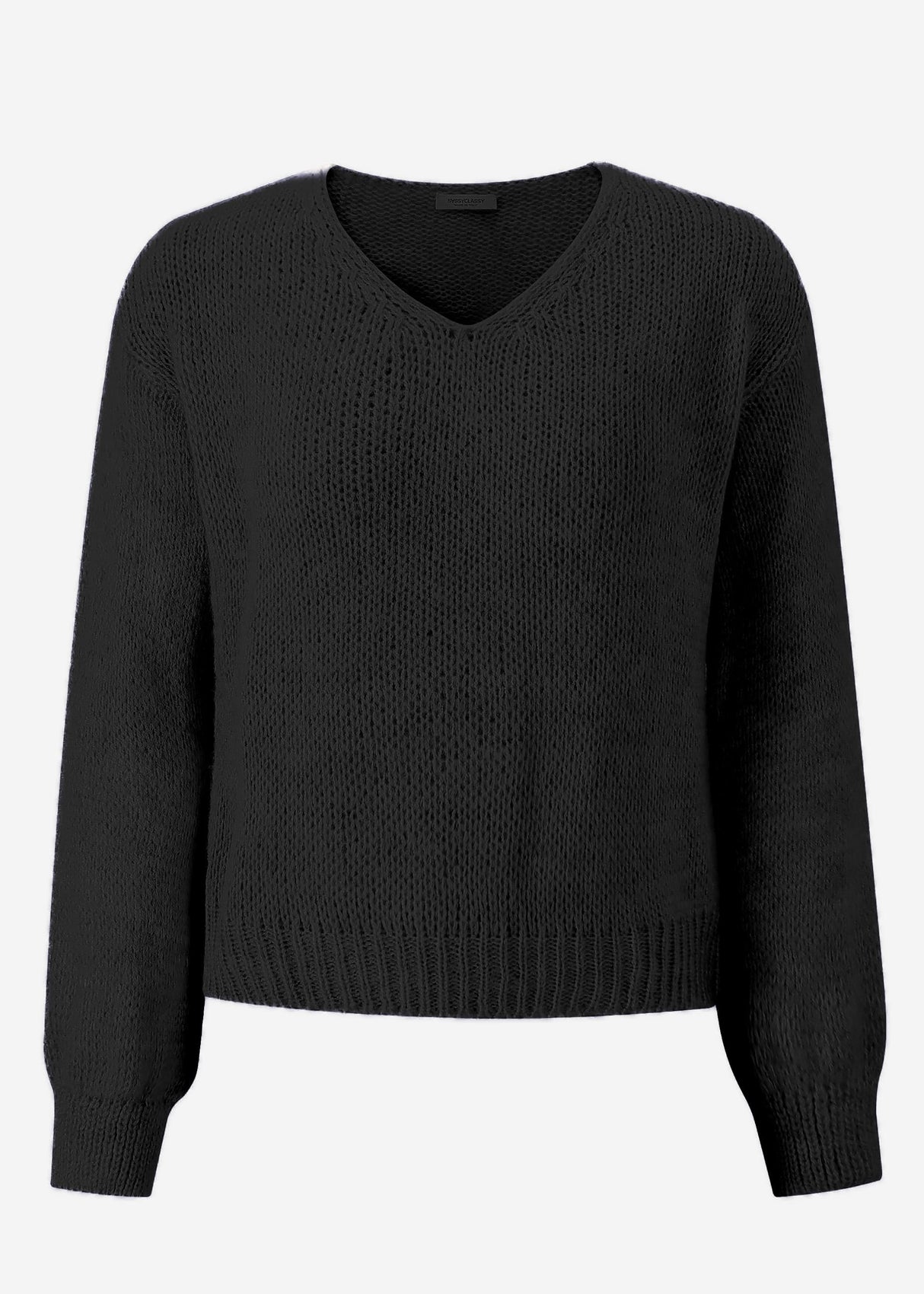 V-neck sweater - black