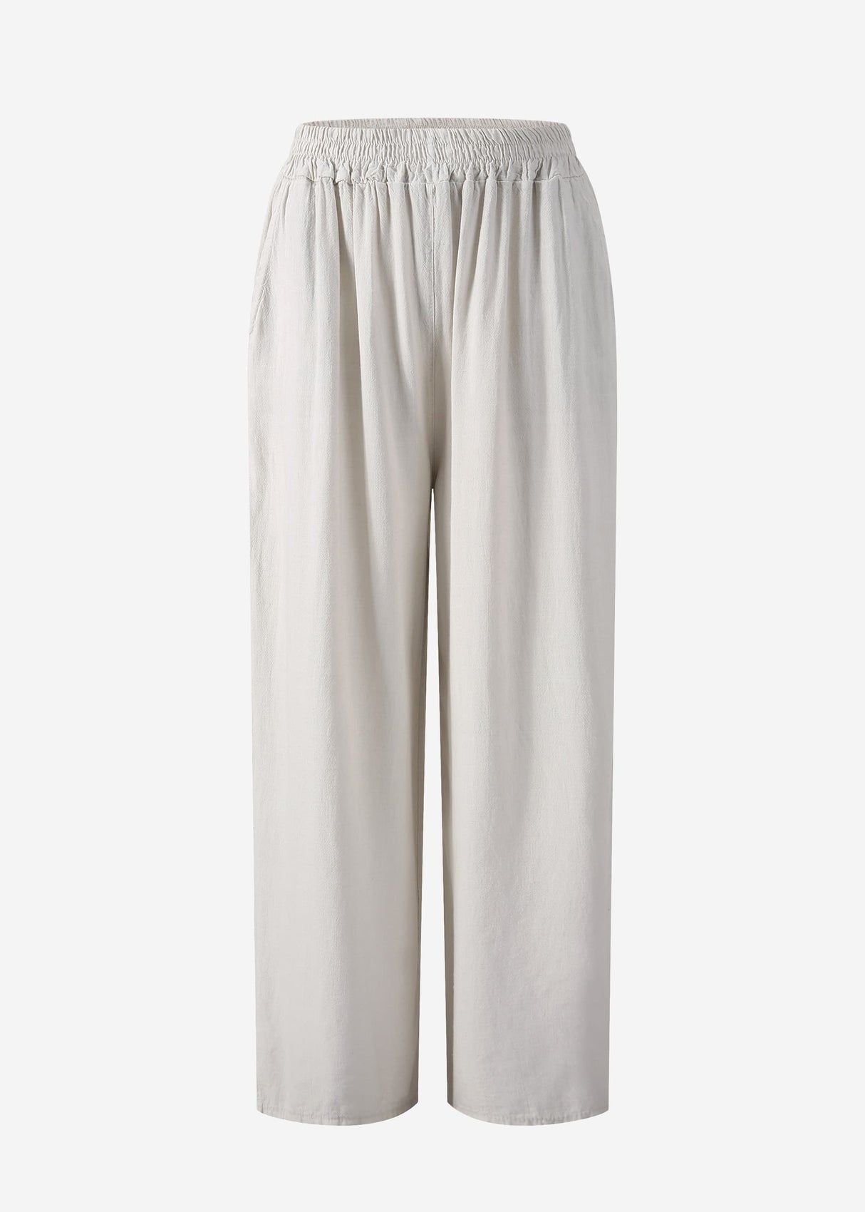 Lässige Leinen-Hose - greige