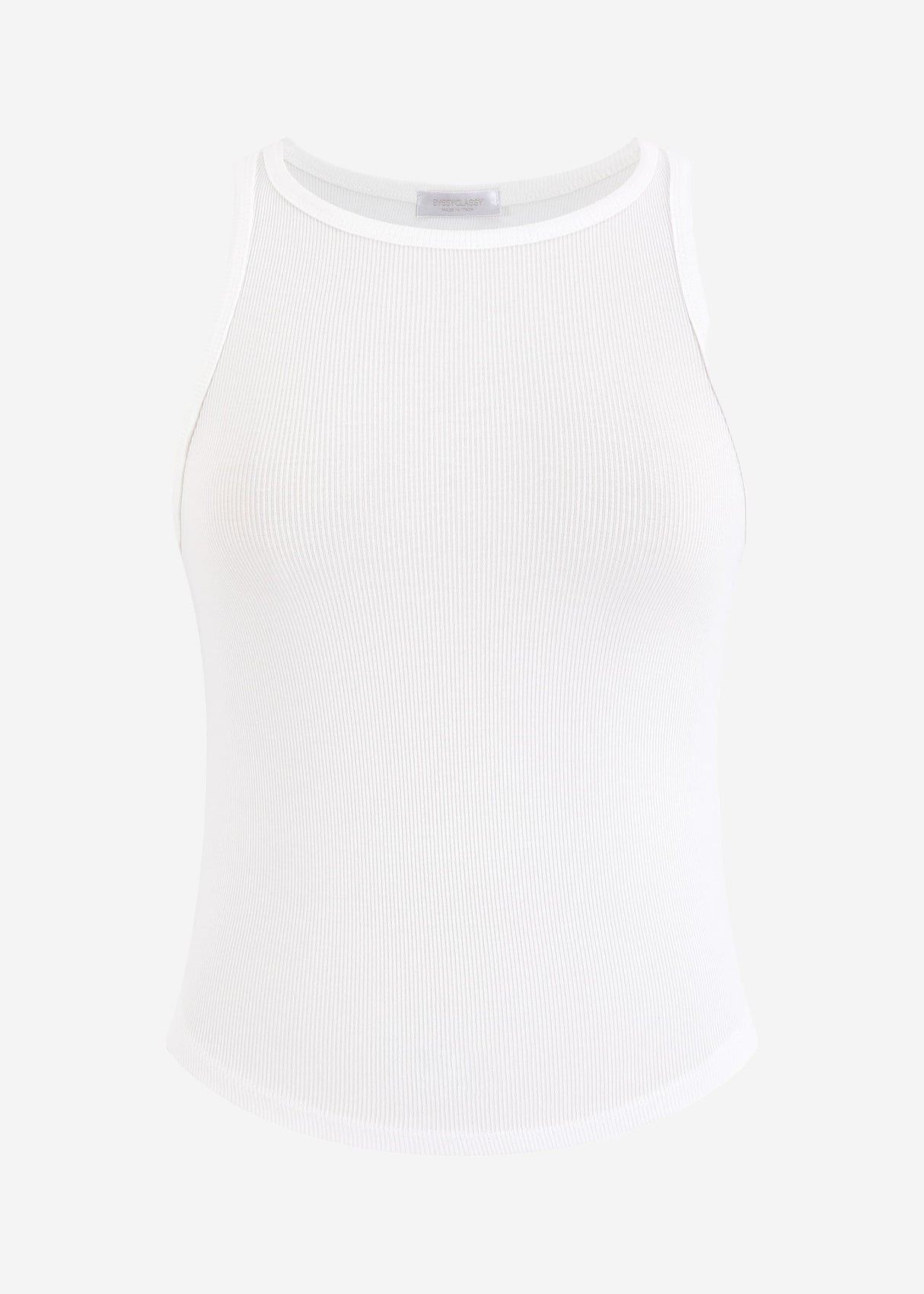 Geripptes Tank Top - offwhite