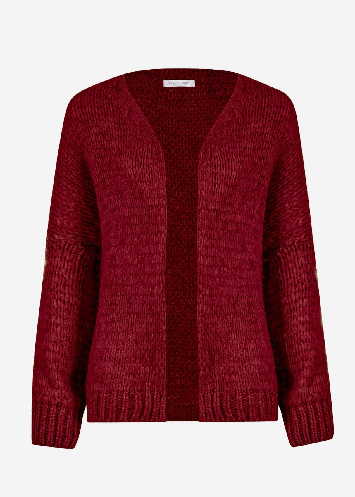 Oversized cardigan - burgundy