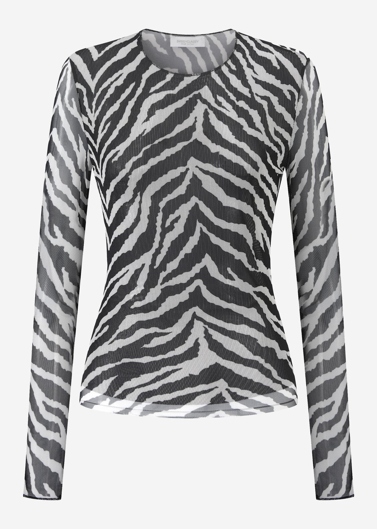Zebra Mesh Shirt - black