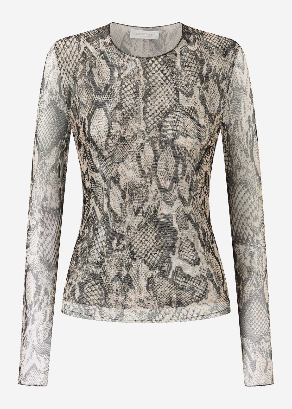 Snake Mesh Shirt - brown