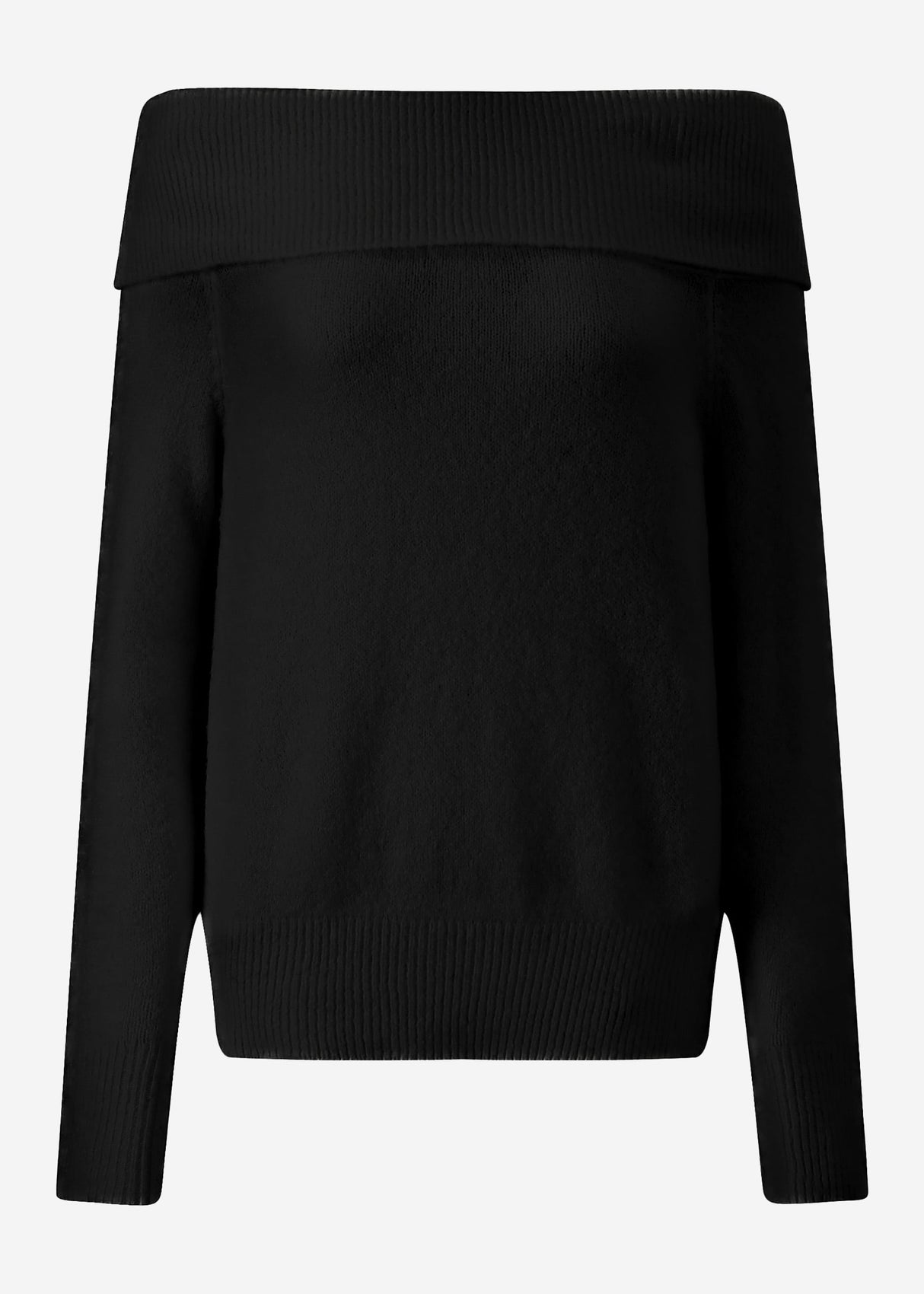 Off-the-shoulder sweater - black