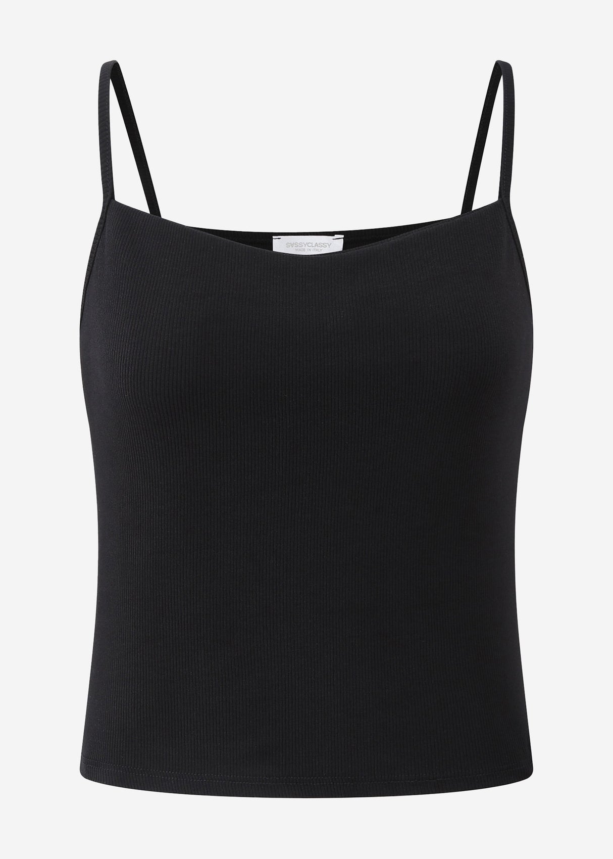 Strap top - black