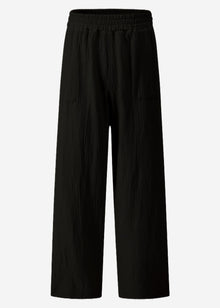 Musselin Hose - schwarz