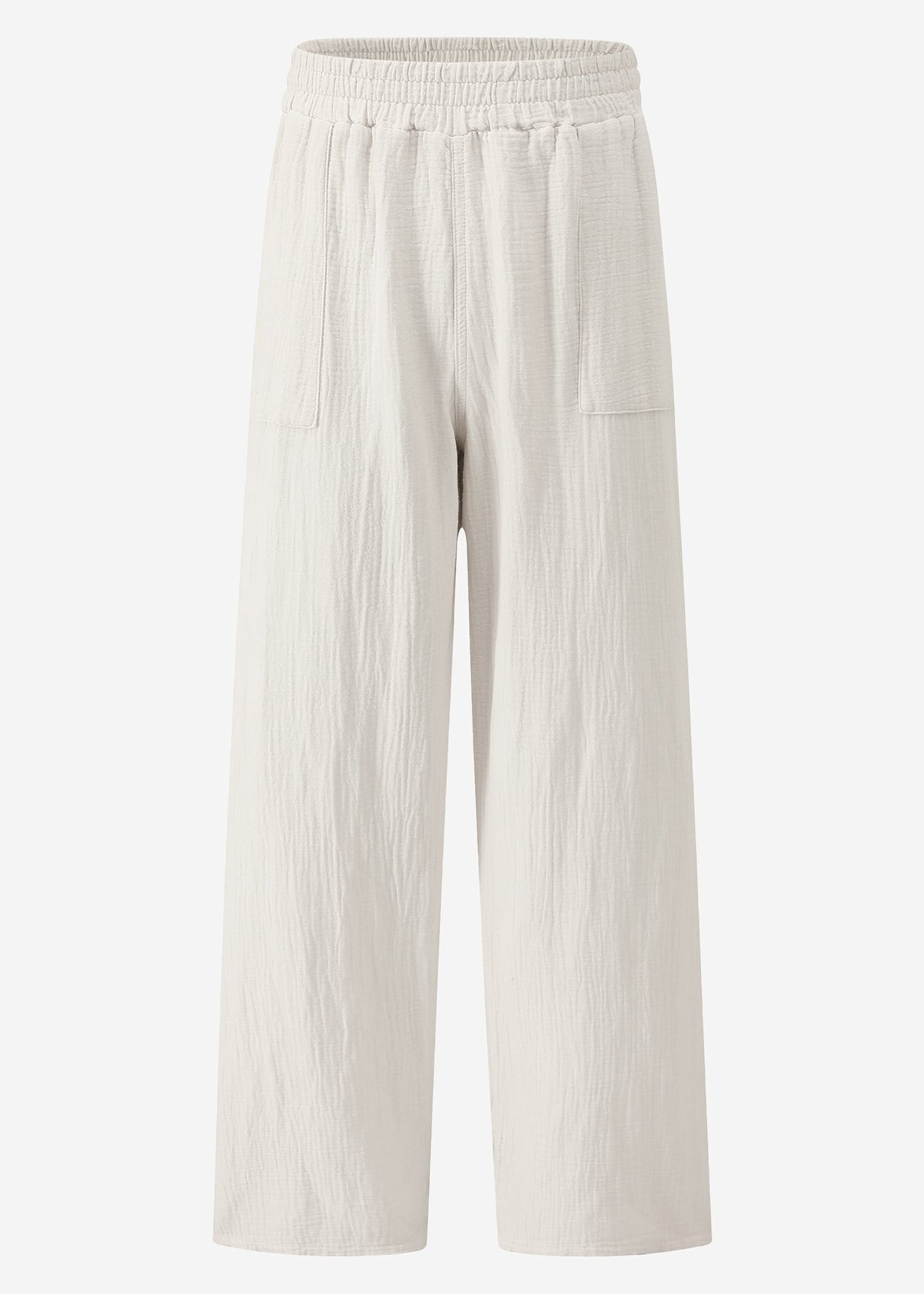 Musselin Hose - hellbeige