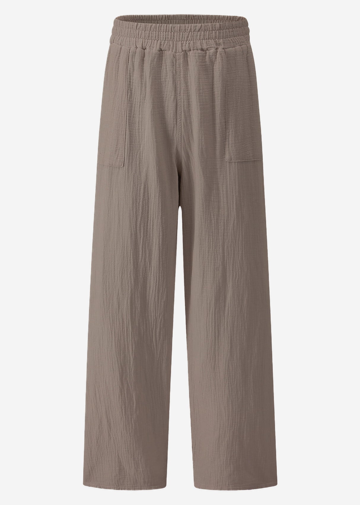 Musselin Hose - taupe