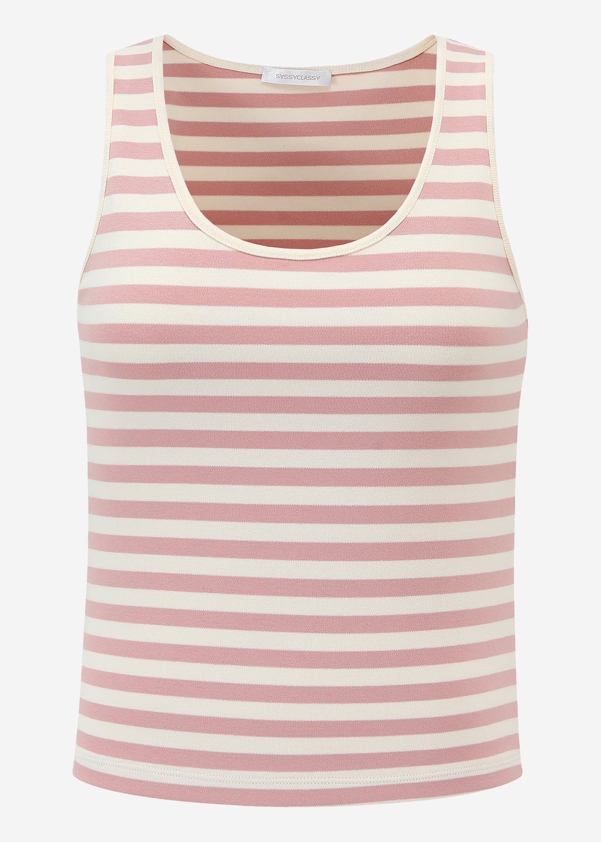 Tank Top gestreift - rosa-beige