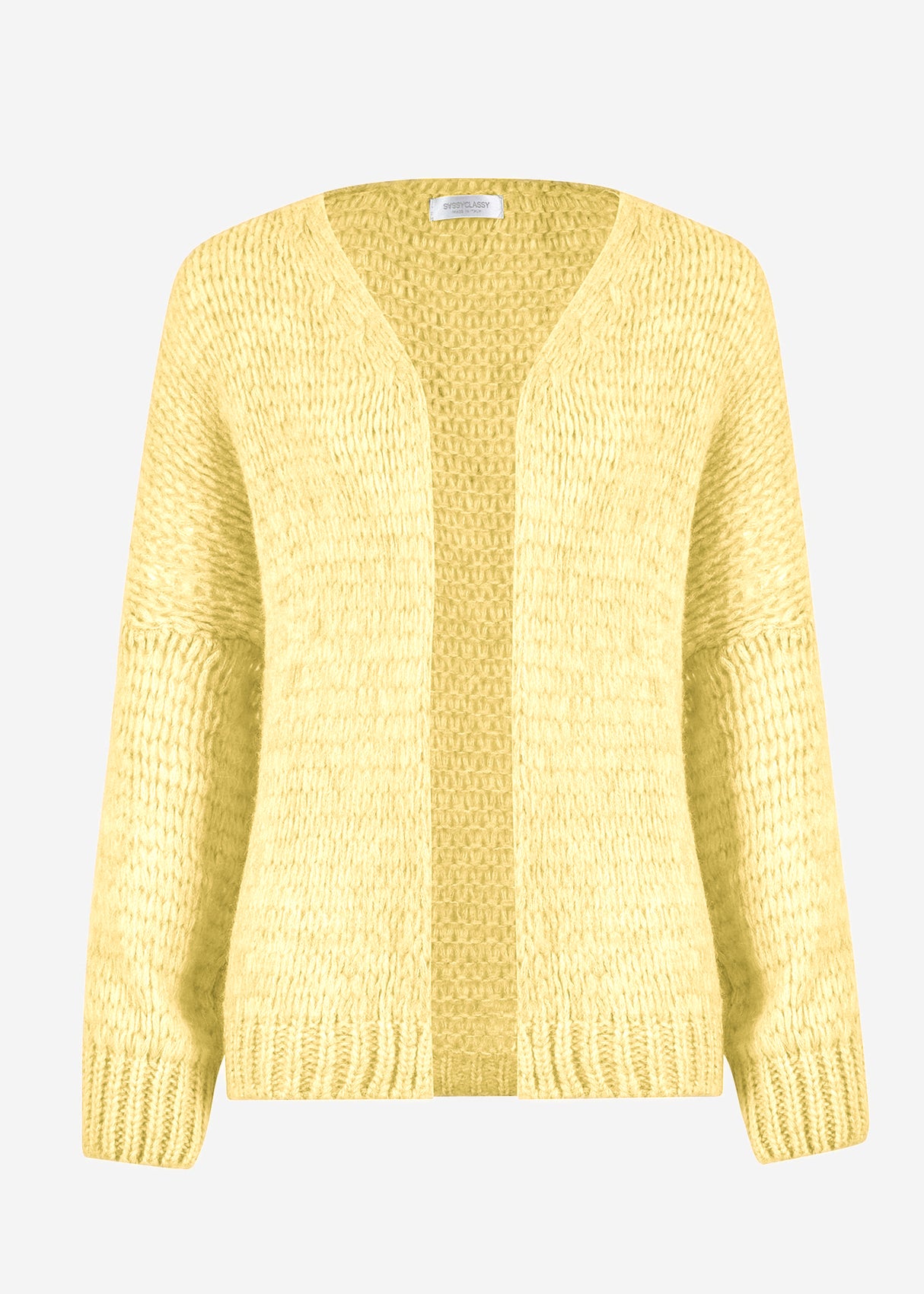 Oversize cardigan - butter yellow