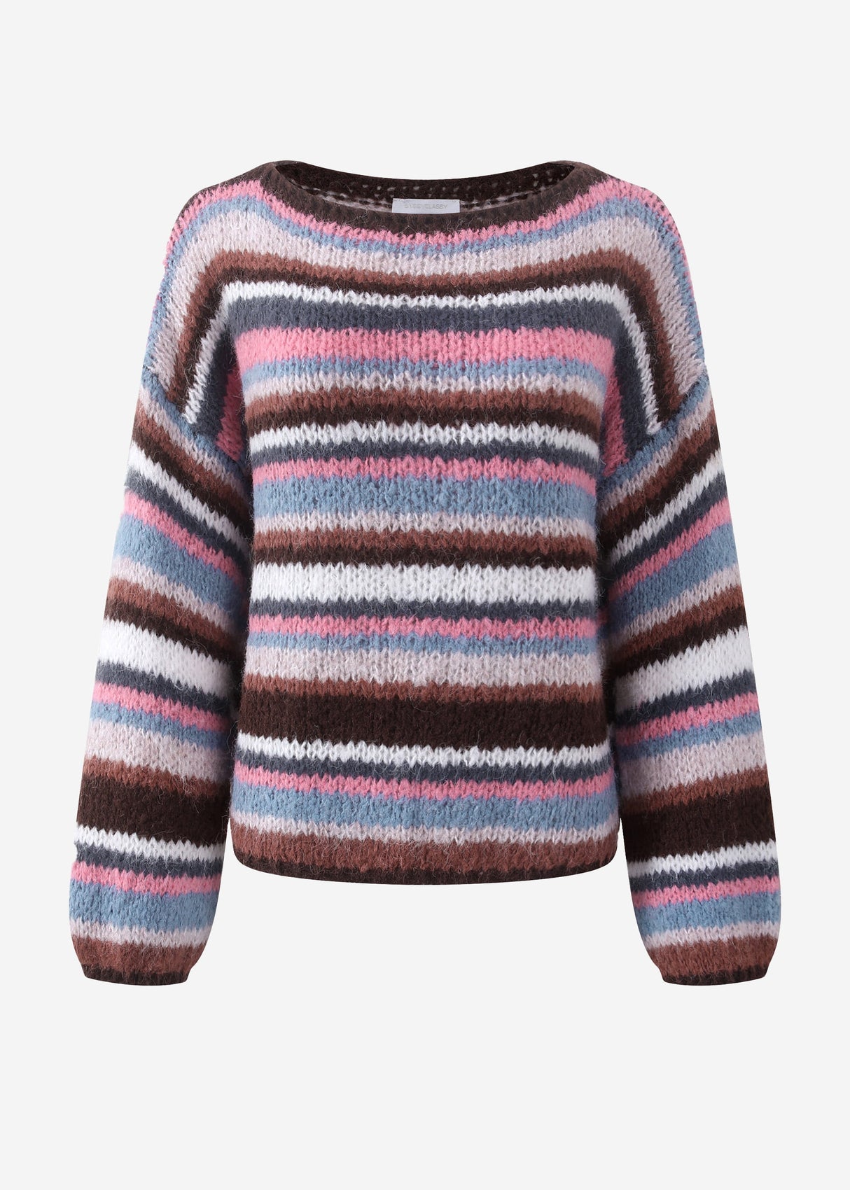 Gestreifter Pullover - braun