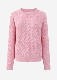 Cable knit jumper - rose