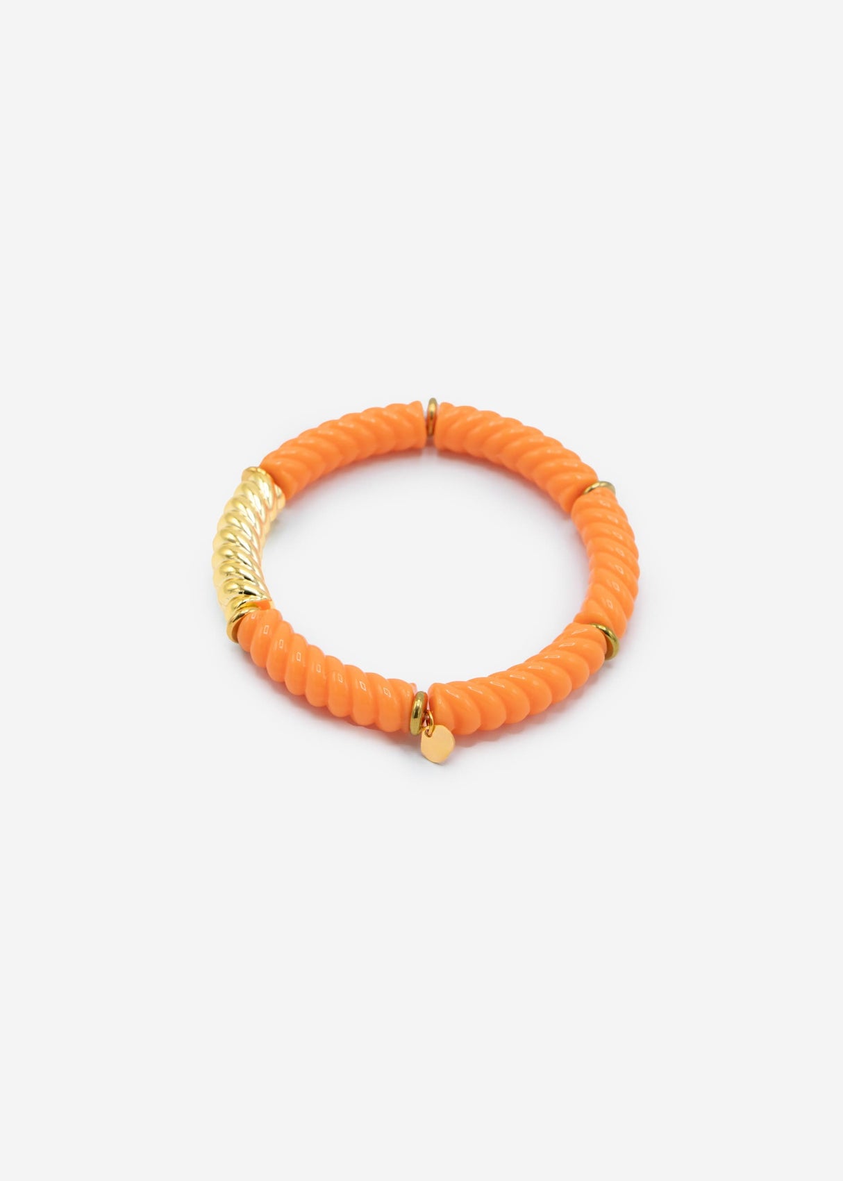 Bracelet with pearls - orange