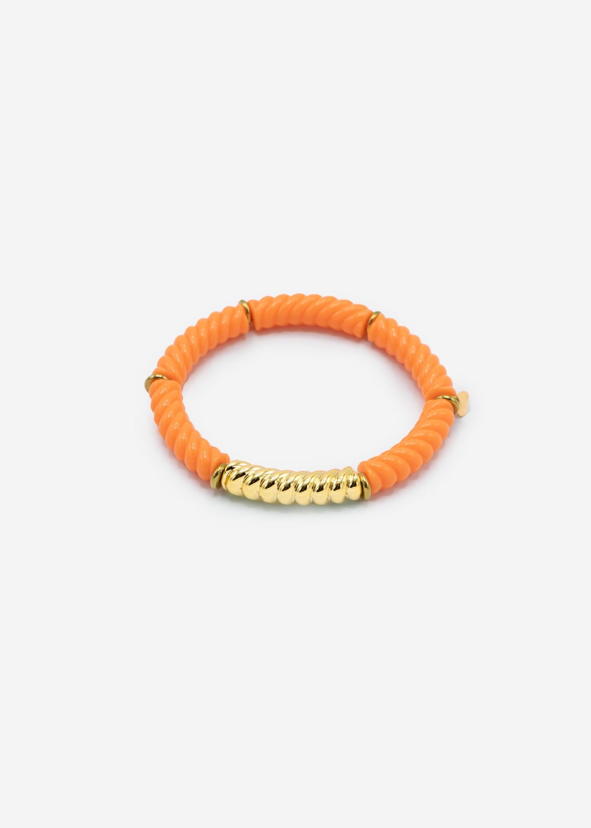 Bracelet with pearls - orange