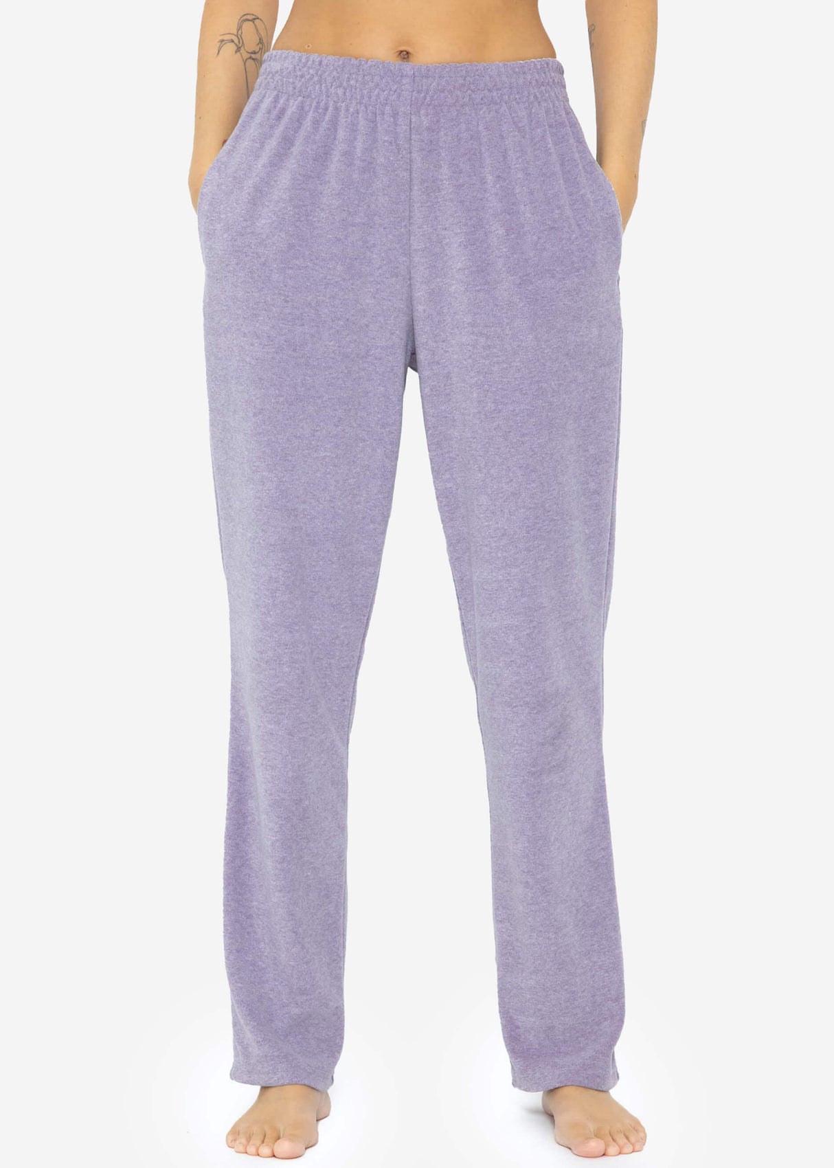 Terry cloth pants - purple