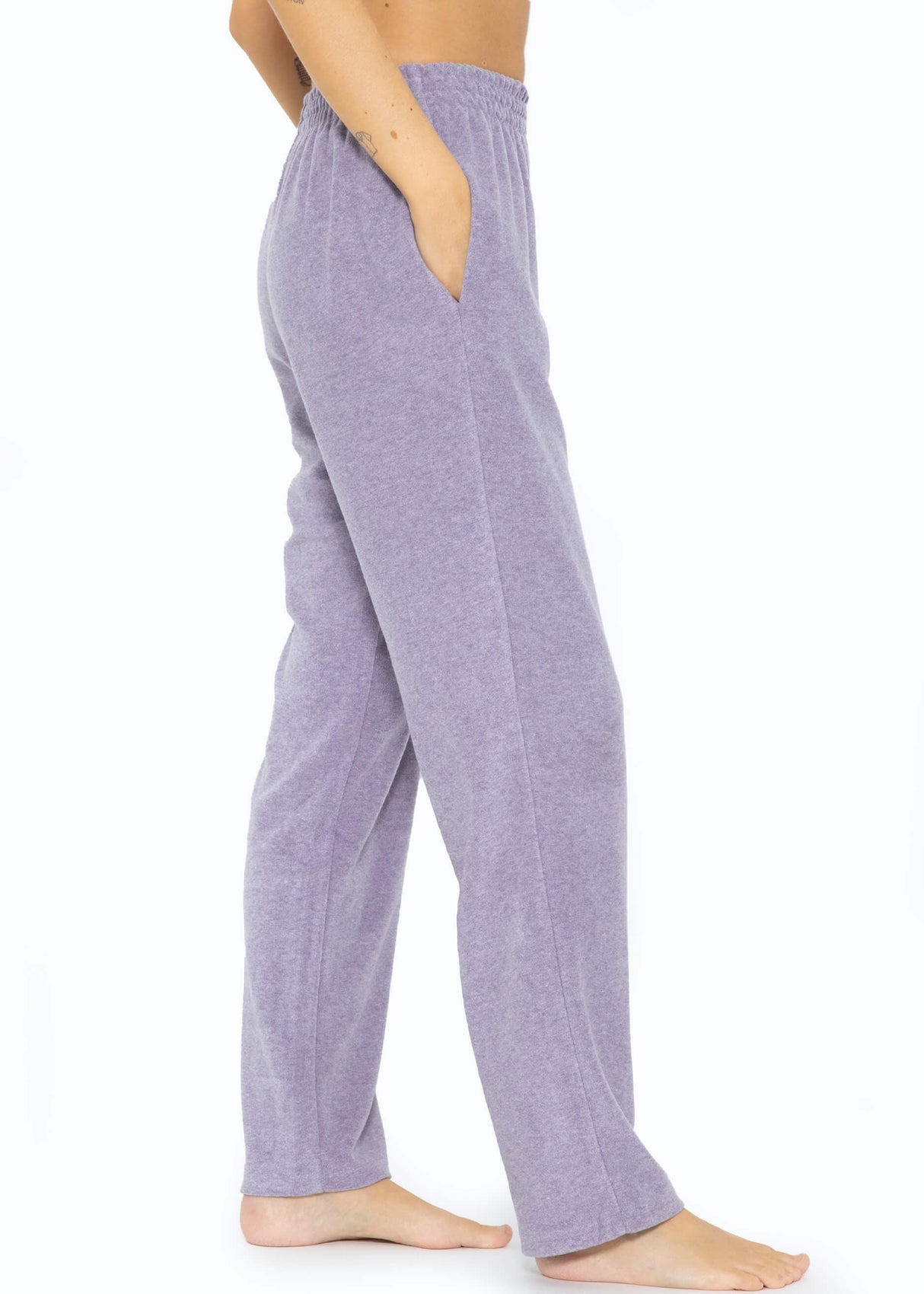 Terry cloth pants - purple