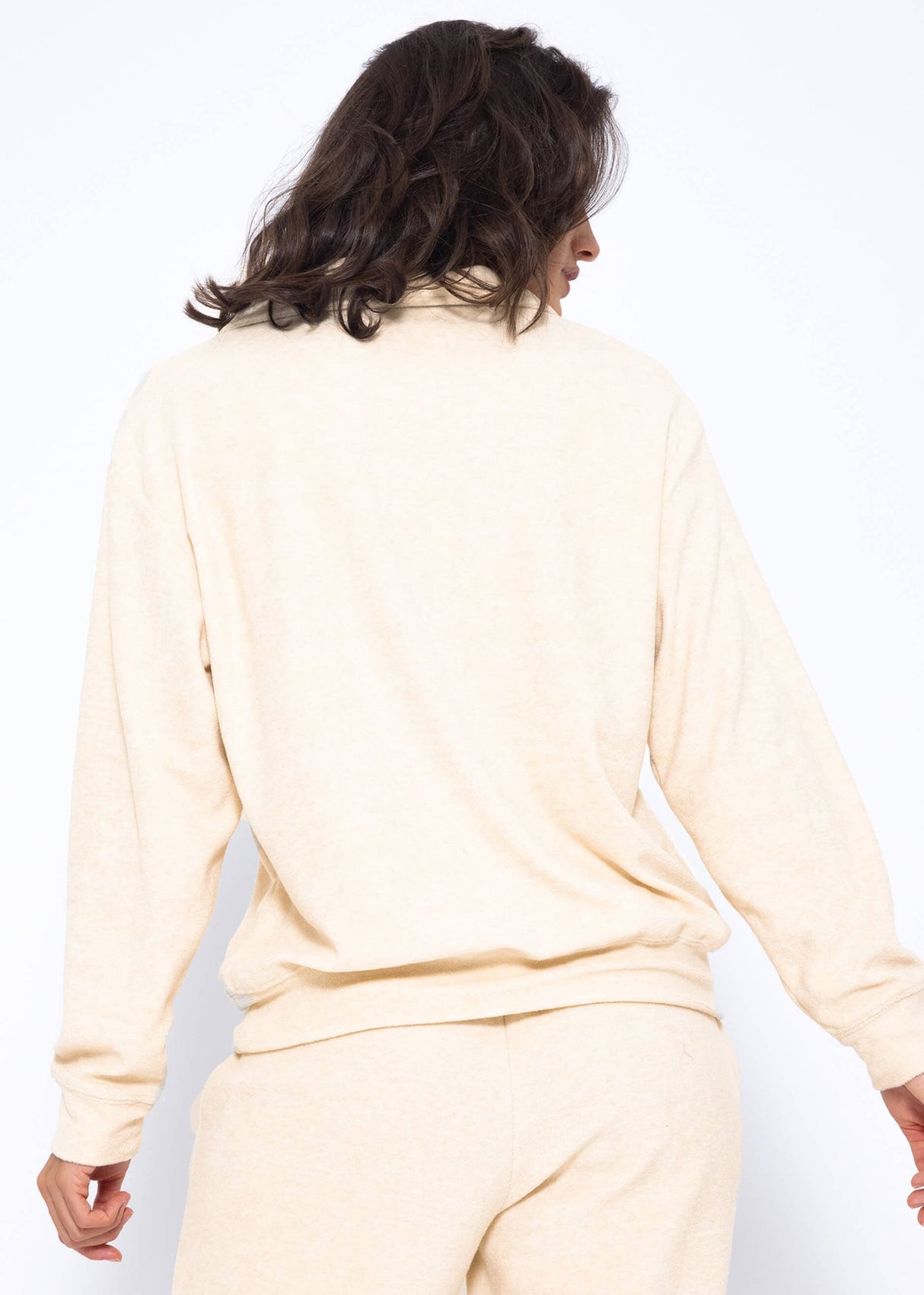 Terry cloth sweater - beige