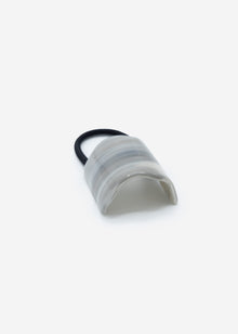 Marbled hair tie - grey