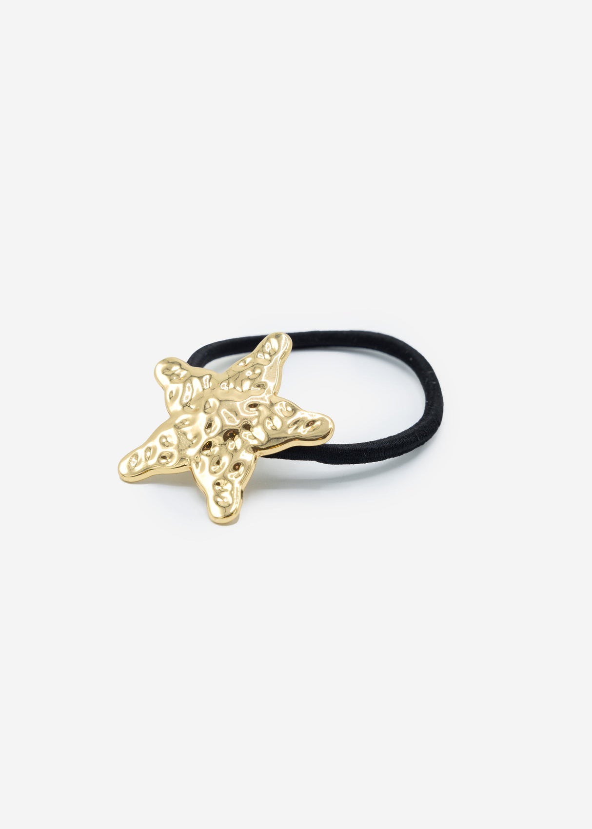 Hair tie with star - gold
