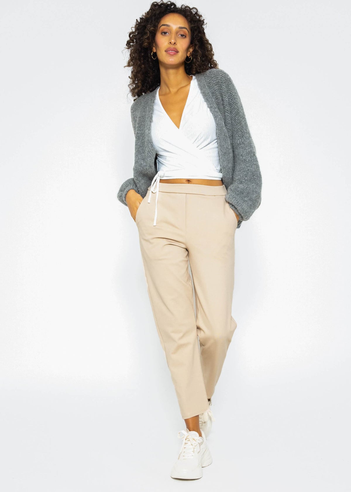 Jersey chinos - beige