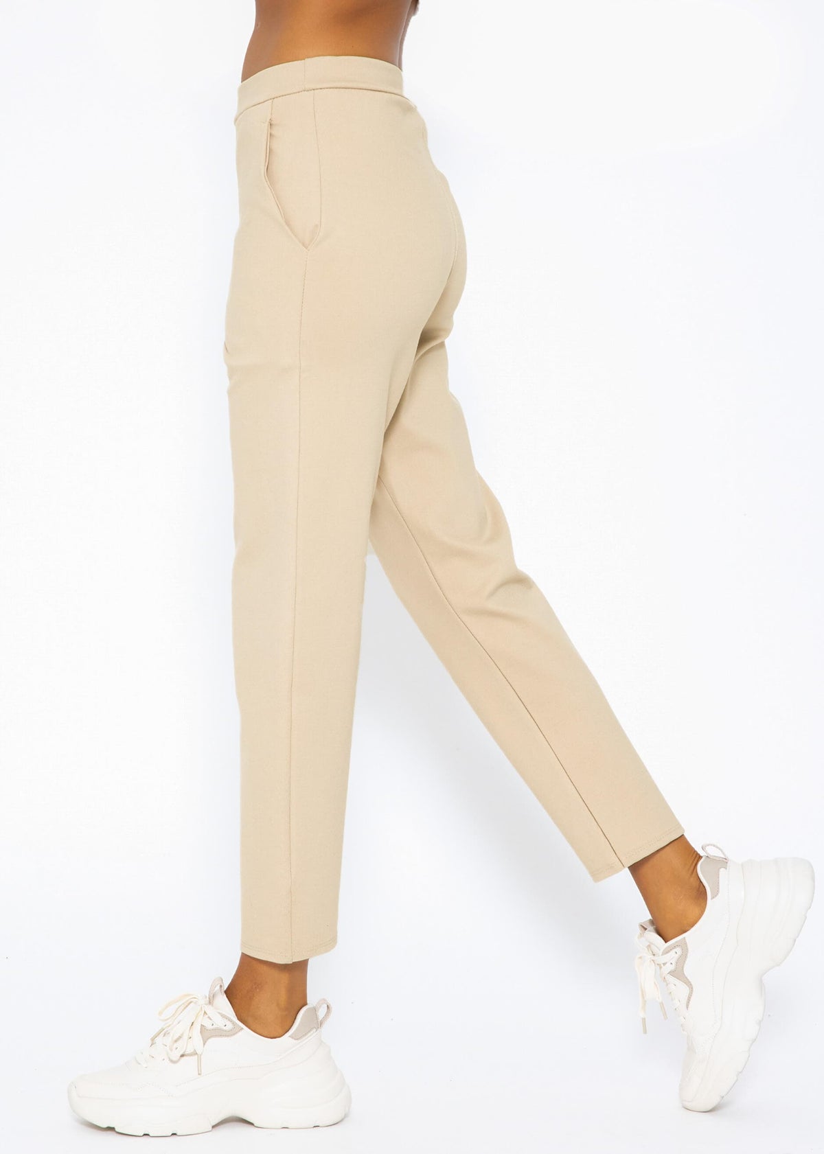Jersey chinos - beige