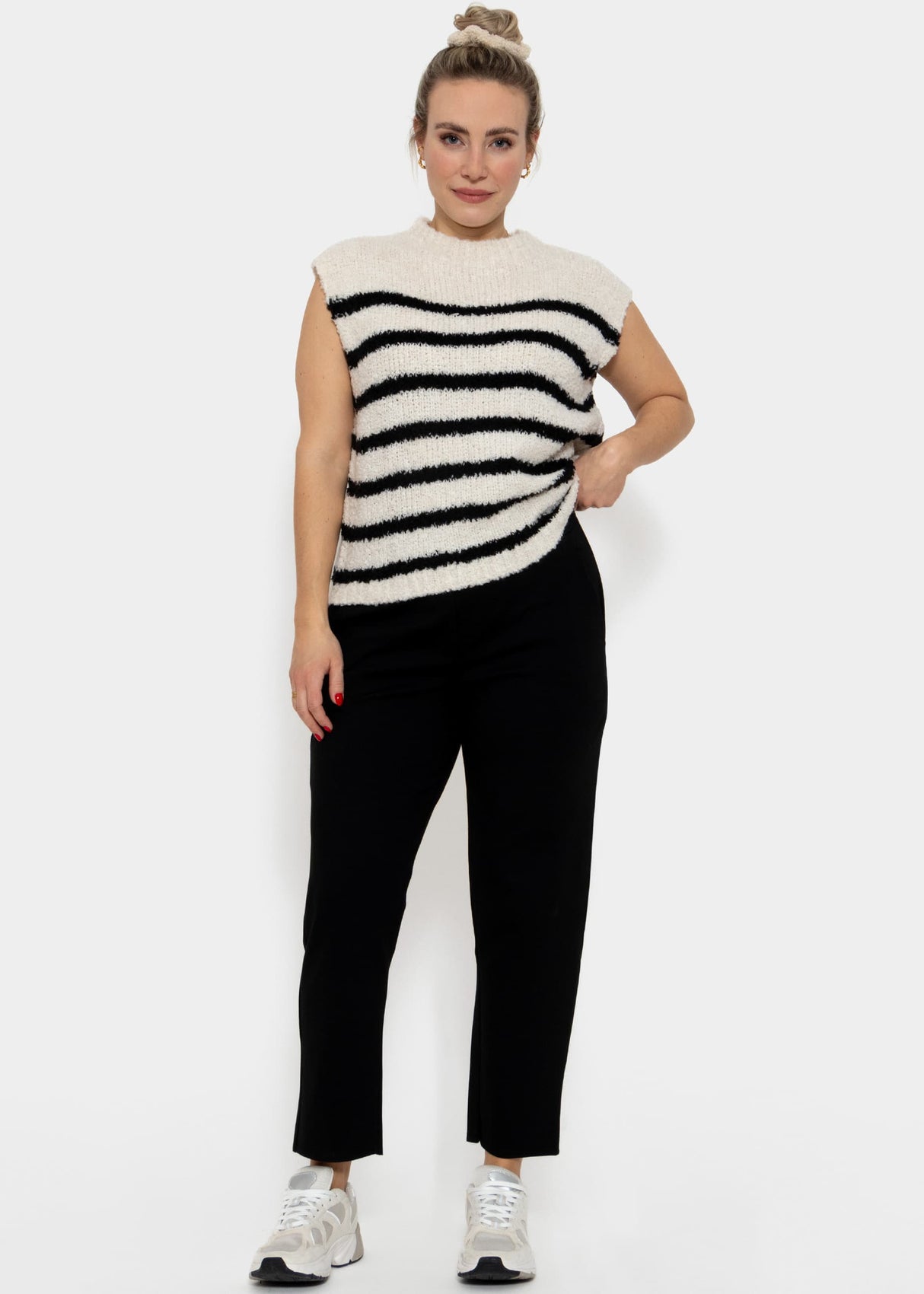 Jersey chinos, black