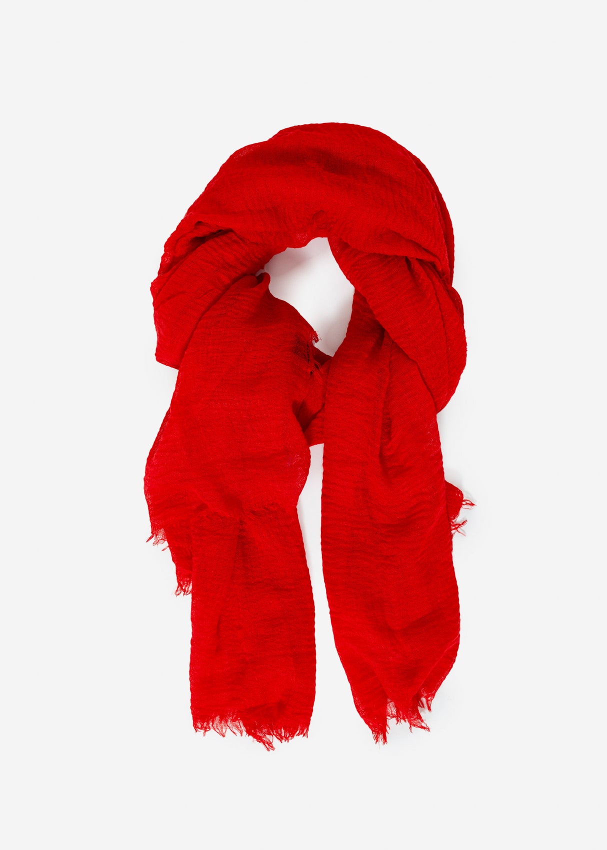 Musselin Schal - rot