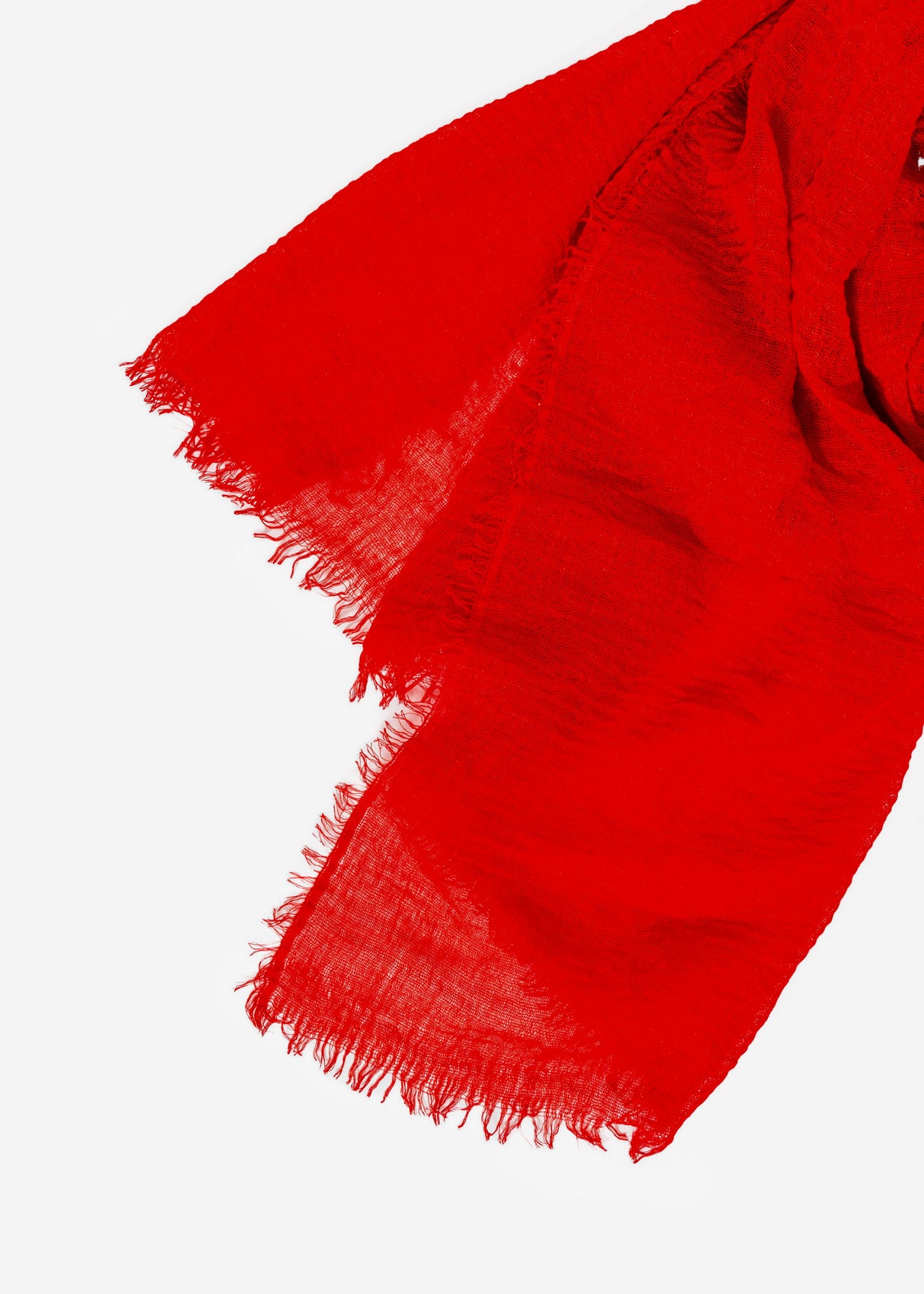 Musselin Schal - rot