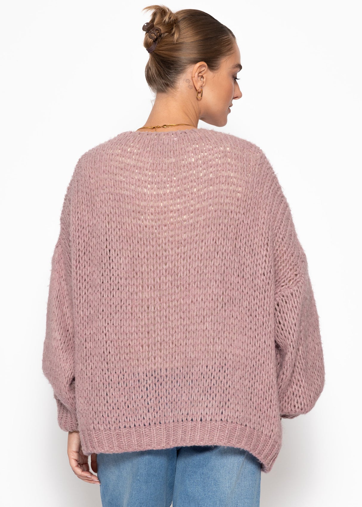 Oversized cardigan - old pink