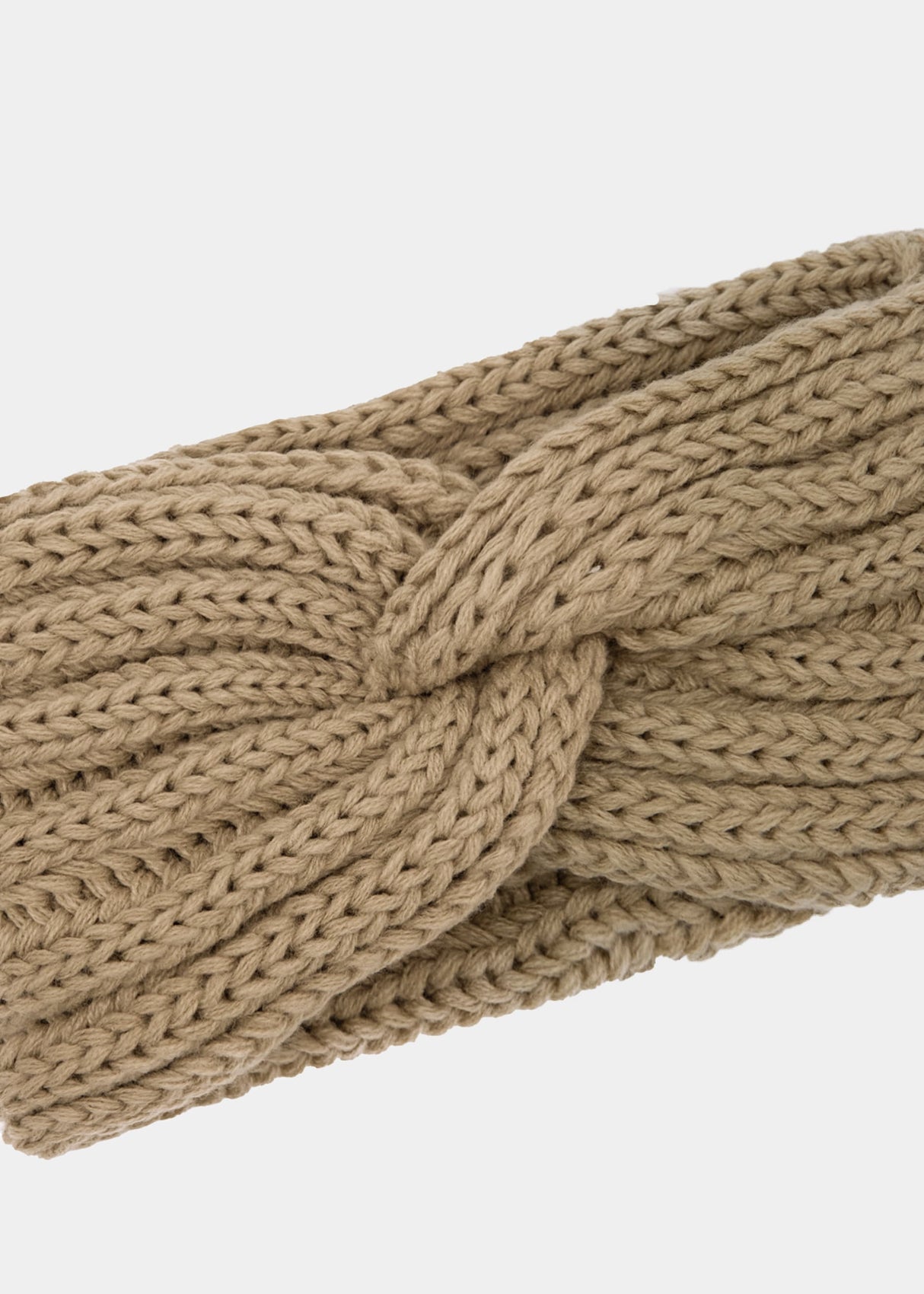Rippenstrick Stirnband - beige