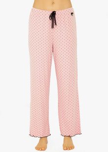 Schlafhose mit Pünktchen - rosa