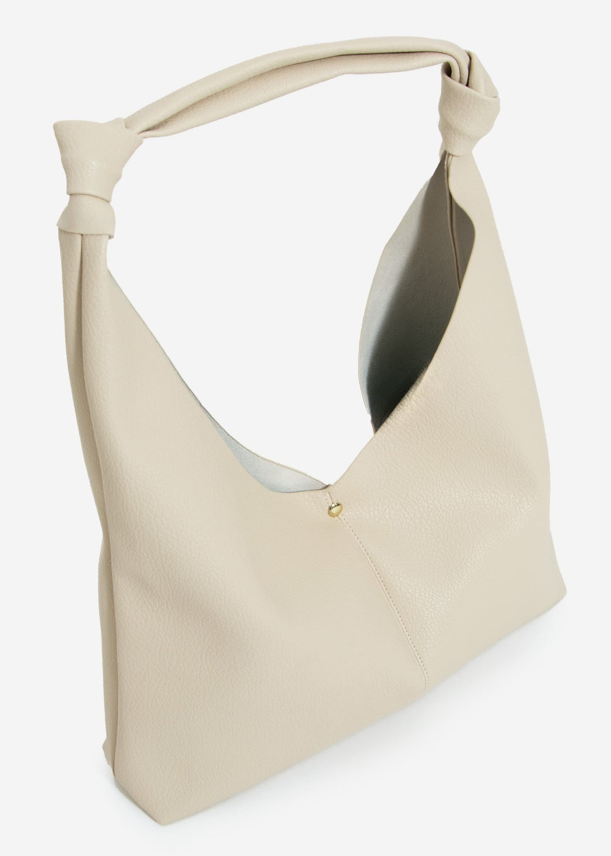 Shopper mit Knotendetail - beige